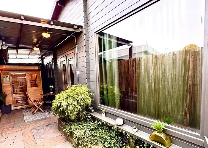 아파트 Jungle Style With Jacuzzi ,sauna And Garden Near Amsterdam Vijfhuizen