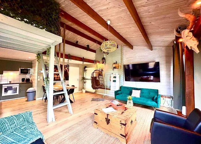 Jungle Style With Jacuzzi ,sauna And Garden Near Amsterdam Appartement Vijfhuizen